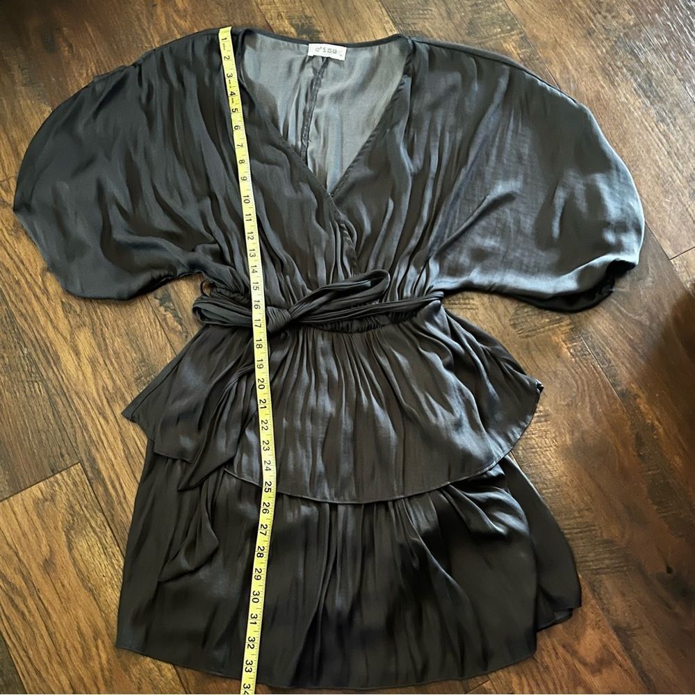 C’isa Gray tie waist dress size M - Picture 7 of 8